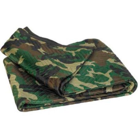 BOX PACKAGING Global Industrial Moving Blankets 72in x 80in Camouflage, 6 Pack MB7280C